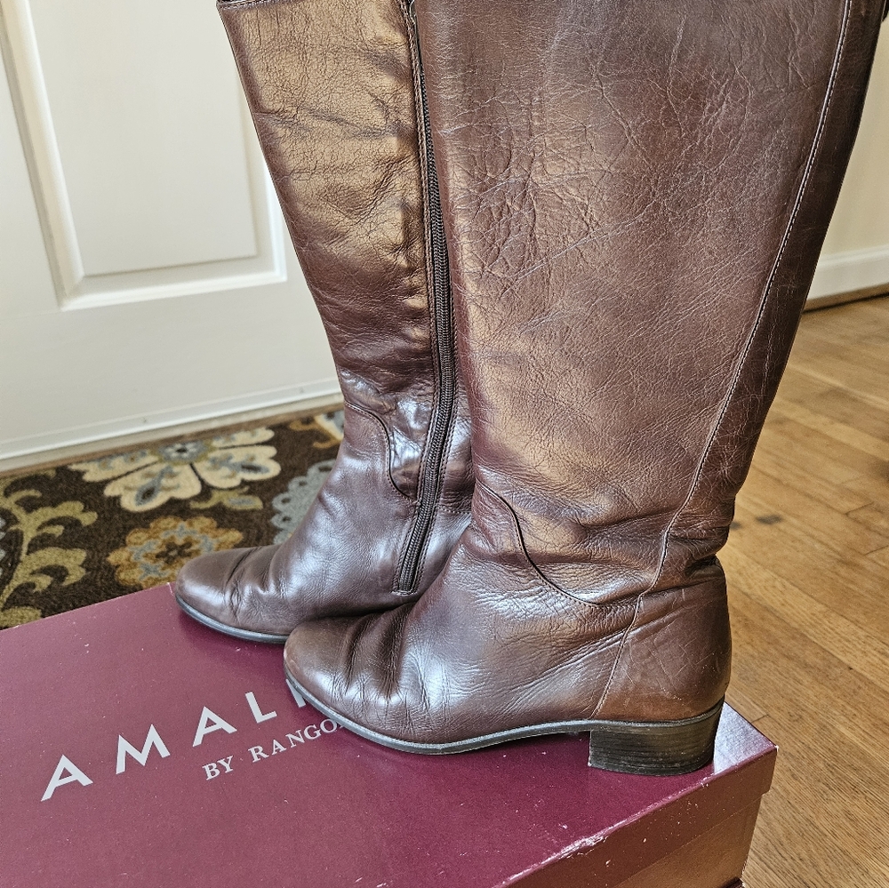 Amalfi by Rangoni Brown Leather Boots